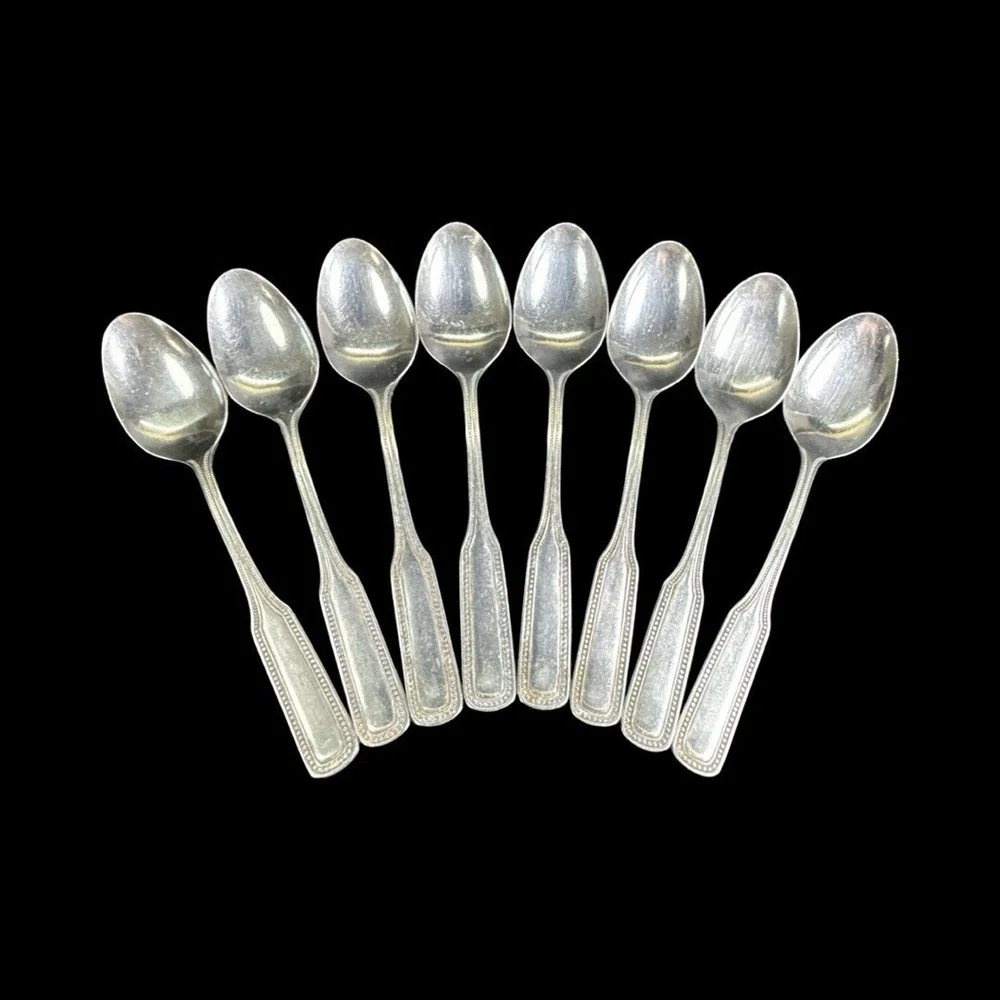 Stainless By‎ Salem Flatware Beaded Japan Service for 8 Plus Serveware Lot of 48